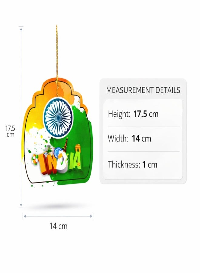 DIGI ART'S Digi Art’s India Hanging Decoration (Pack of 10) | Tricolor Tiranga Decorative Paper Hanging for Republic Day, Independence Day, National Events | Premium Printed, Lightweight & Reusable - Image 3